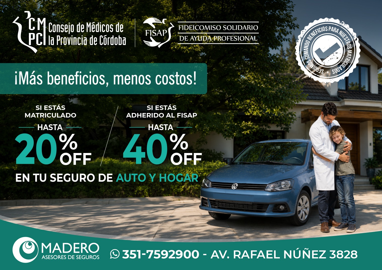 Más beneficios, menos costos - Seguro de Auto y Hogar